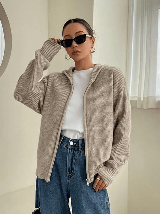 Warmth & Whispers Autumn Cardigan Hoodie