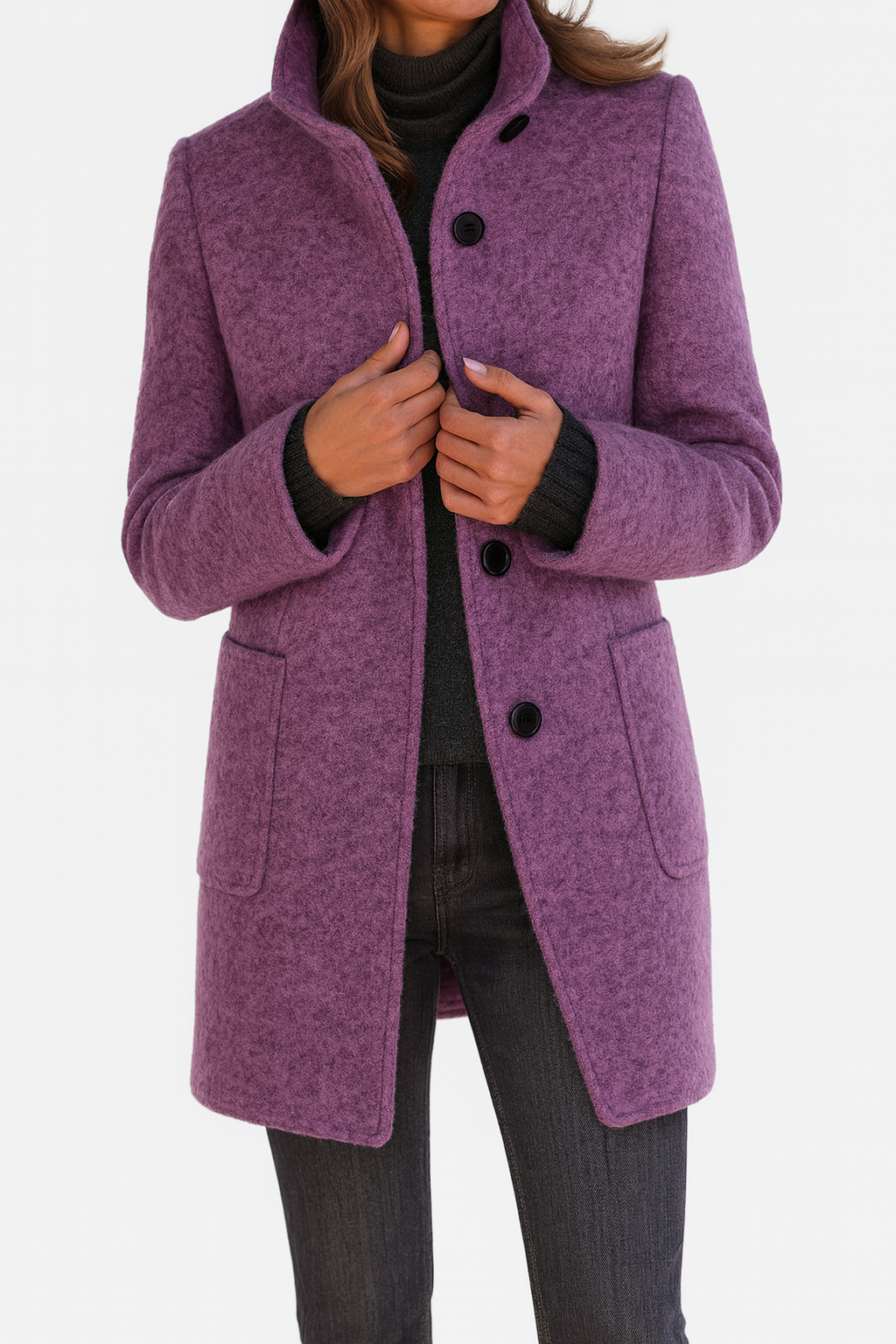 Women’s High-Collar Coat