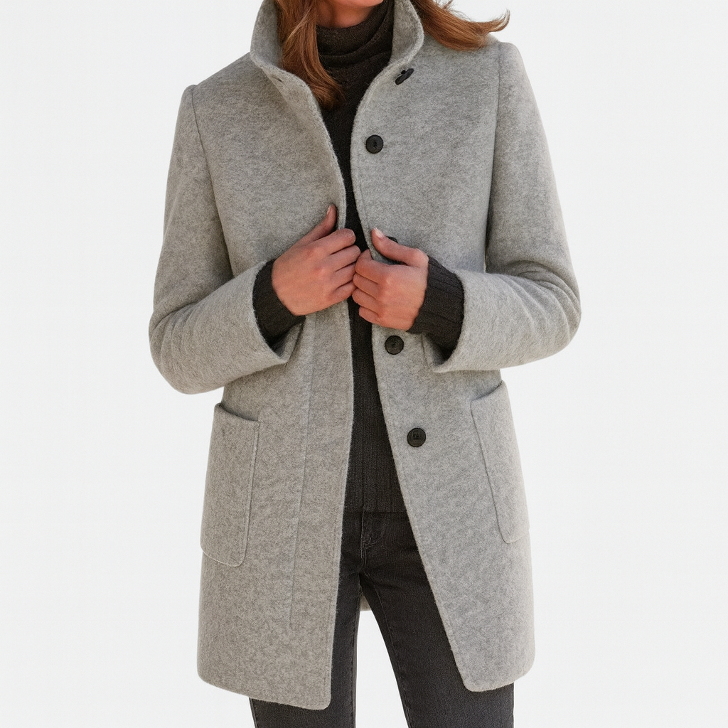 Women’s High-Collar Coat