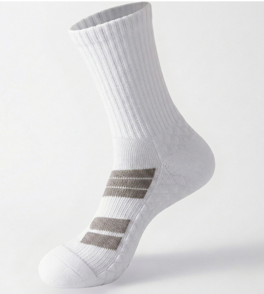 White orthopedic crew sock